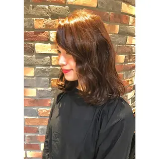 セミロング 若林 美由希のヘアスタイル