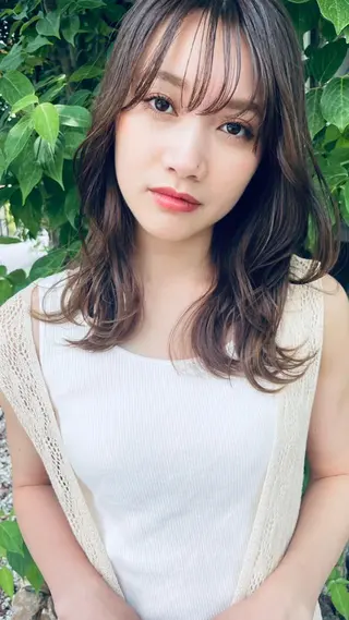 カラー ミディアム ヘアアレンジ ＴＪ天気予報 天白店のヘアスタイル