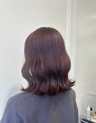 ミディアム カラー 田中 七奈のヘアスタイル