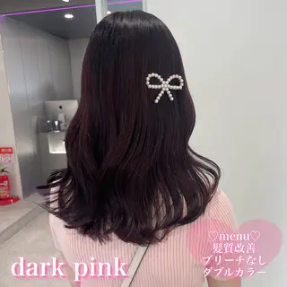 ミディアム 盛れる暖色🎀ガーリ ーヘア🎀きっかのヘアスタイル