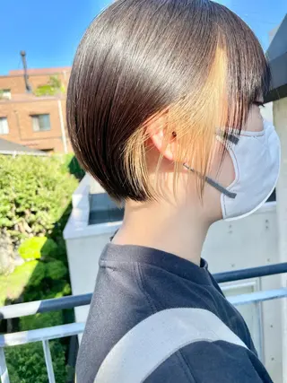 ショート カラー ショートボブ縮毛矯正 髪質改善のプロ山道潤のヘアスタイル