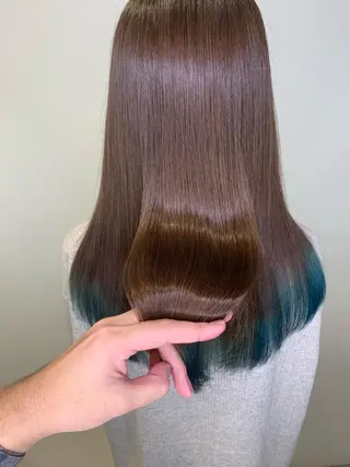 セミロング Lee 甲子園のヘアスタイル