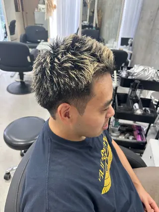 メンズ XELM/ハイトーン /高崎/RUIのヘアスタイル