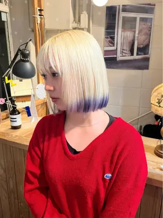 ショート カラー chikashitsu所属・Junmi/ﾁｶｼﾂ /堀江のヘアスタイル