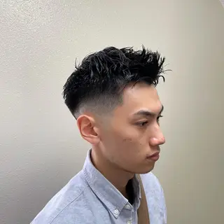 ショート カラー パーマ ヘアアレンジ メンズ キッズ ネイル マツエク・マツパ アイブロウ メンズ専門/パーマ/ フェード/みづきのヘアスタイル