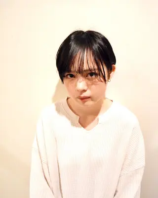 ショート カラー すみとも るなのヘアスタイル