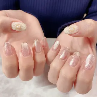 ネイル マジョリカ ブルーのネイルデザイン