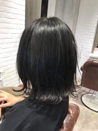 ミディアム カラー Renatus店長 金子裕美のヘアスタイル
