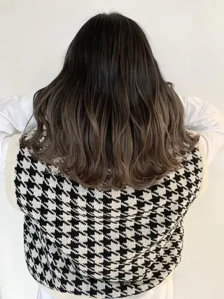 パーマ カラー ロング 公式 Ease by amble luxeのヘアスタイル