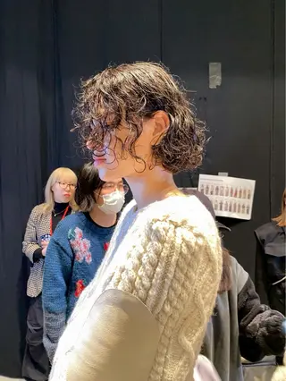 ショート ユヅキ 縮毛矯正モデル様募集のヘアスタイル