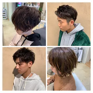 パーマ 西新/siohair 似合わせ/石尾刻矢のヘアスタイル