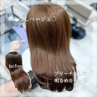 セミロング カラー 💫レイヤーカット 💫木原佑璃香のヘアスタイル