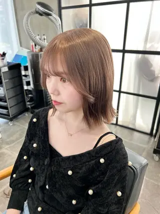 ミディアム カラー newi梅田🫧韓国 ヘア🫧sakiのヘアスタイル