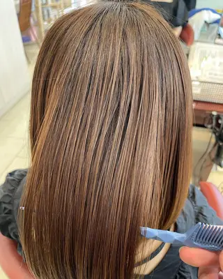 ミディアム カラー パーマ ヘアアレンジ メンズ キッズ マツエク・マツパ sara 荒井店のヘアスタイル