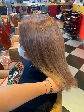 ミディアム 🌈ブリーチ コーンロウ🌈ENOのヘアスタイル