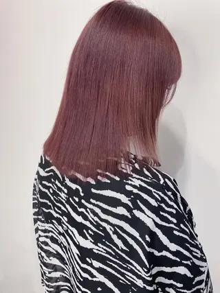 ミディアム カラー ヘアアレンジ ハイトーンカラー 🩷NANAのヘアスタイル