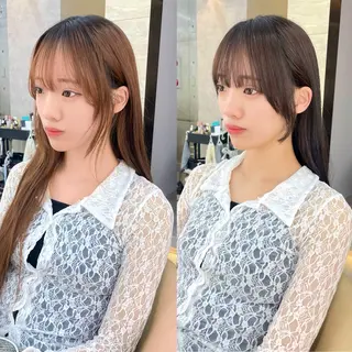 ロング カラー 韓国ヘア🇰🇷 レイヤー/芝春樹のヘアスタイル