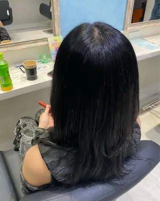 ミディアム カラー ハイトーン/ブリーチ 💙みずき💙のヘアスタイル