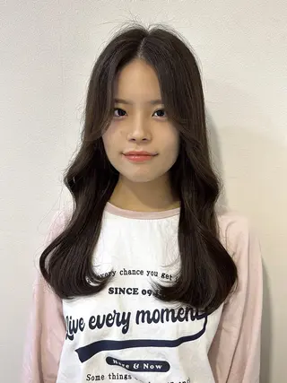 ロング カラー 韓国風🇰🇷 makoのヘアスタイル