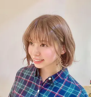 ミディアム Loem【ロエム】所属・RINA 【Loem】のヘアスタイル