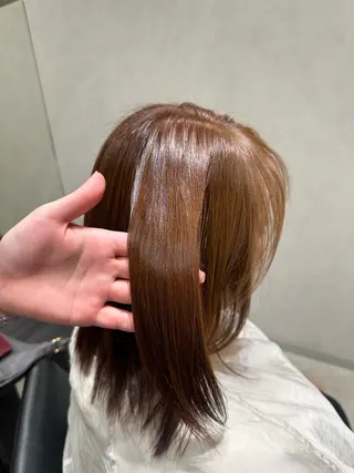 ミディアム カラー Octo アユメのヘアスタイル