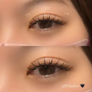 マツエク・マツパ mahina🦋 cp/iLaのマツエク・マツパデザイン