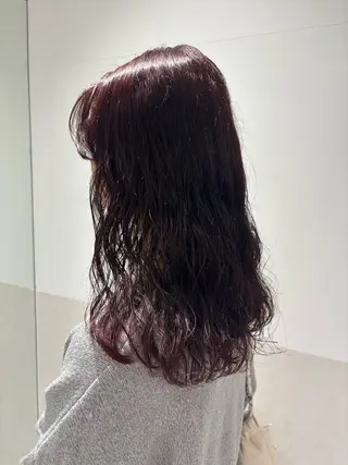 ミディアム カラー パーマ ヘアアレンジ 押切 響　のヘアスタイル
