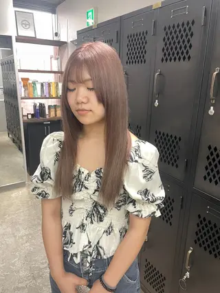 ロング カラー ブレンバイドット所属・ニュアンスカラー/ 🫧レミ(坊主)のヘアスタイル