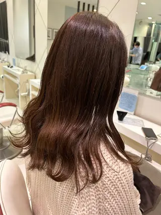 セミロング カラー 🍀富久 永梨🧸のヘアスタイル