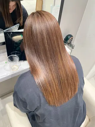 ロング パーマ k-twoたき✨艶感 カラー/美髪矯正のヘアスタイル