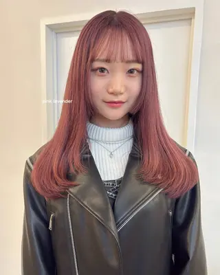 セミロング レイヤーカット/ 透明感カラーmikuのヘアスタイル