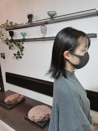 ミディアム FLAVOR OF HAIR所属・シークレットカラー 中谷良成のヘアスタイル