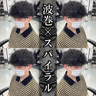 パーマ メンズ Lit.富士 久保田風太のヘアスタイル