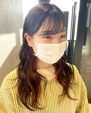 ロング カラー パーマ、ストパー モデル募集、ちはるのヘアスタイル