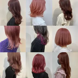 セミロング カラー Lolonois梅田 /Okazaki:)のヘアスタイル