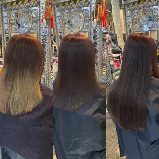 ロング カラー ヘアアレンジ haco+所属・🌈派手髪エクステ ブレイズ🌈ひろとのヘアスタイル