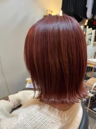 ミディアム カラー 三品 早妃のヘアスタイル