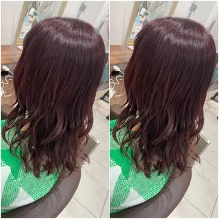 ミディアム カラー 全席個室　暖色カラー Zina松園優香🌸のヘアスタイル