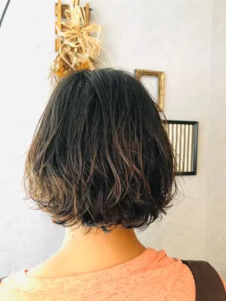 ショート パーマ 本多 美羽のヘアスタイル