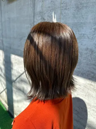 ミディアム arika　オケシ リョウダイのヘアスタイル