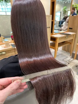ロング カラー 永野 真也のヘアスタイル