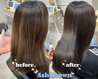 ロング カラー 廣岡 慶紀のヘアスタイル