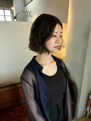 ショート パーマ room3小出 奈央子のヘアスタイル