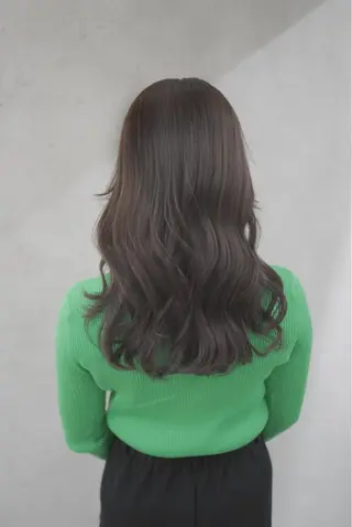 ロング カラー パーマ シェアサロン　salowin所属・✨ブリーチなし透明感 カラー🥇ユースケのヘアスタイル