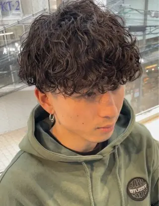 パーマ メンズ 🌀toa/波巻き✨ /メンズパーマ／栄のヘアスタイル