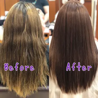 セミロング カラー FAHREN-PURE所属・韓国ヘアカラーパーマ 遠藤のヘアスタイル