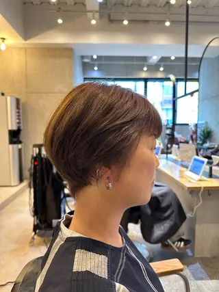 ショート KOGA／ センター分けメンズのヘアスタイル