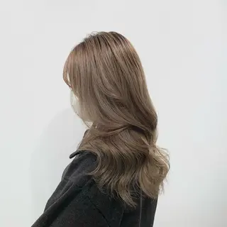ロング カラー ヘアアレンジ キヨミ 韓国レイヤーカットのヘアスタイル