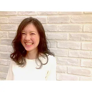 ロング カラー パーマ ヘアアレンジ 藤井 菜緒のヘアスタイル