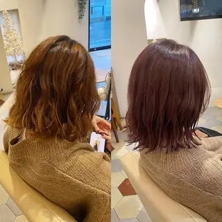 カラー 艶髪/艶カラー/縮毛 /   タキダのヘアスタイル